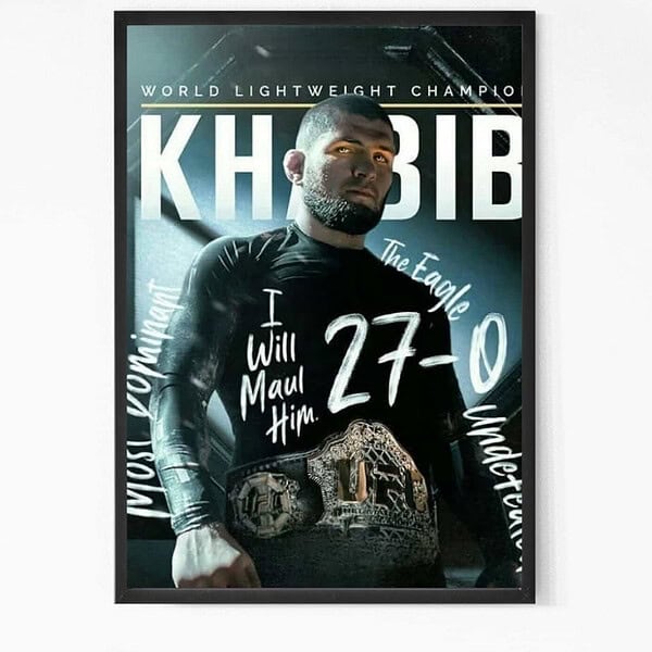 MMA Star Khabib Nurmagomedov Wall Art