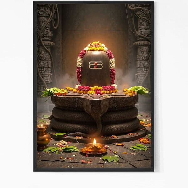 God Shiva Lingam Wall Art