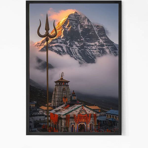 Kedarnath Jyotirlinga Temple Wall Art