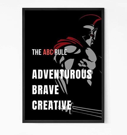 ABC Motivational Quote Wall Art