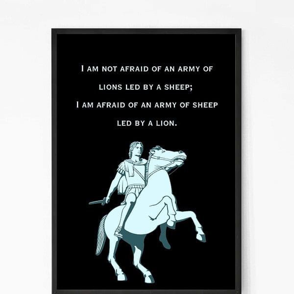 Alexander the Great Quote Wall Art