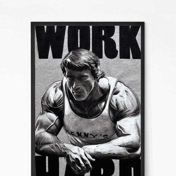 Arnold Schwarzenegger Fitness Quote Wall Art