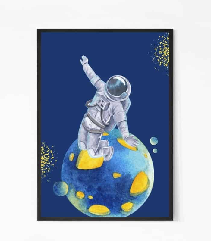 Astronaut in Space Wall Art