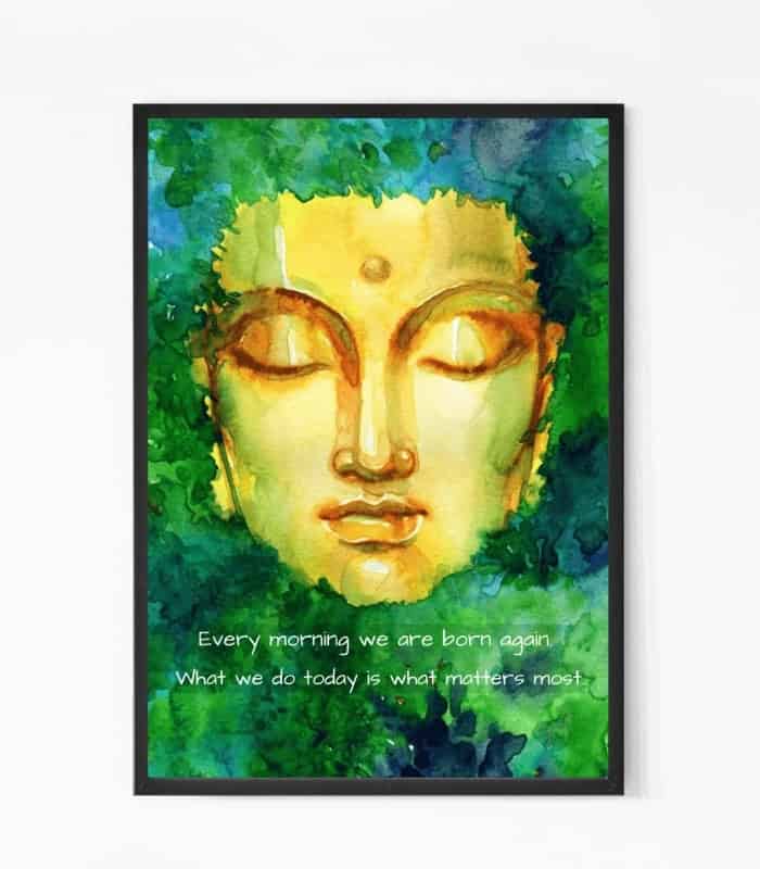 Awakening Buddha Quote Wall Art