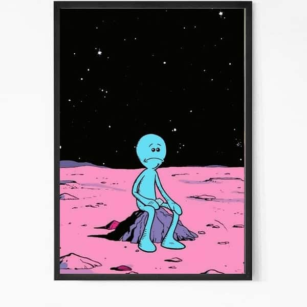 Being Alone Meme Wall art