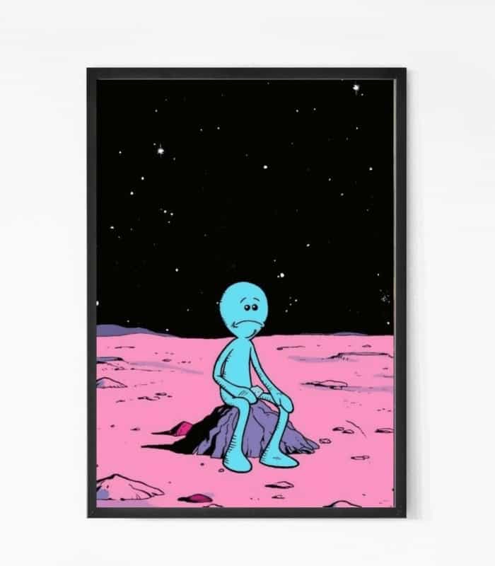 Being Alone Meme Wall art