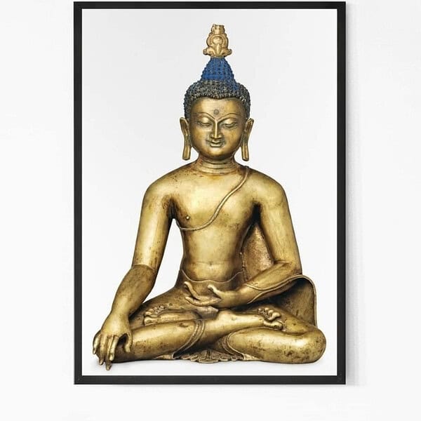 Buddha in The Bhumi-Sparsha Mudra Wall Art