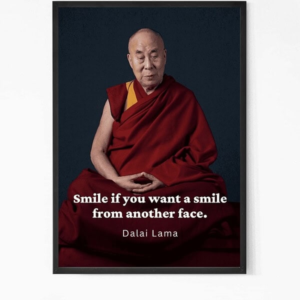 Calming Dalai Lama Wall Art