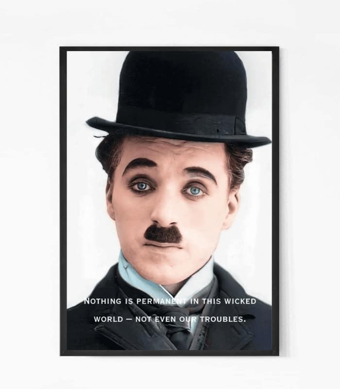 Charlie Chaplin Quote Wall Art