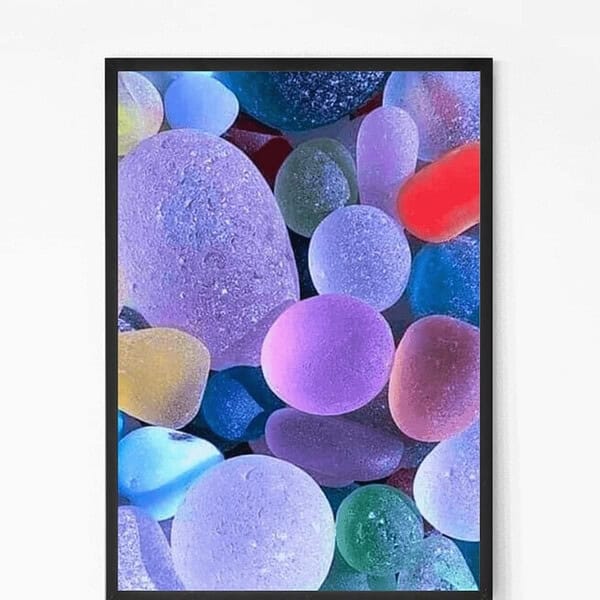 Colorful Glass Stone Wall Art