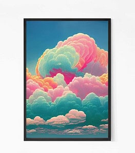 Cotton Candy Clouds Wall Art