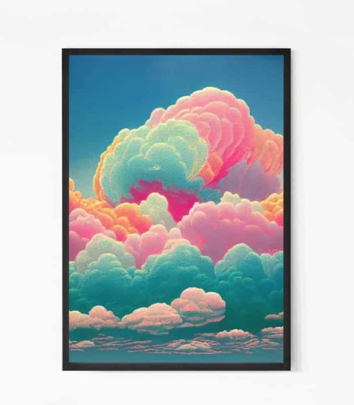 Cotton Candy Clouds Wall Art