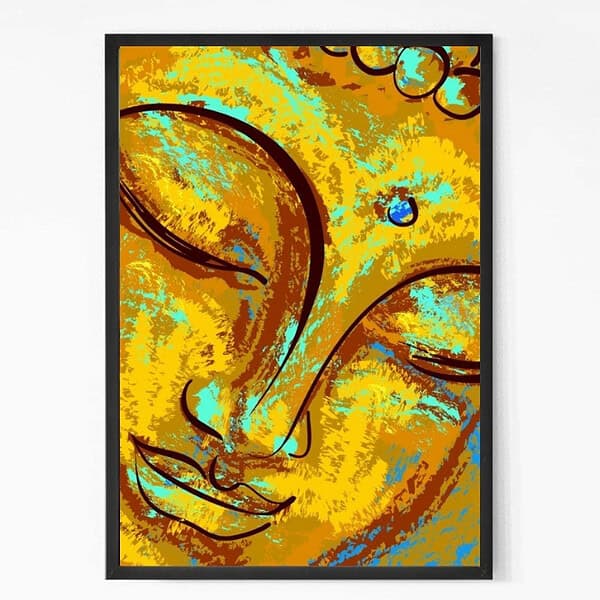 Divine Golden Buddha Wall Art