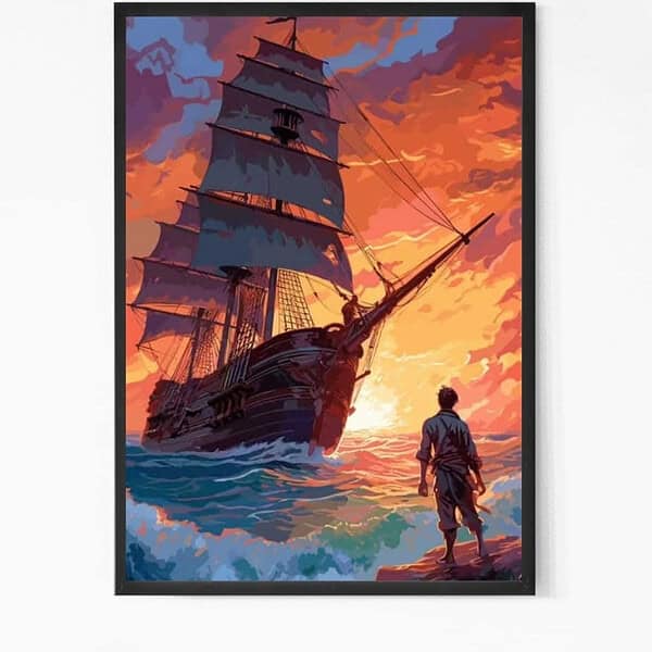 Fearless Sailor on the sea wall art