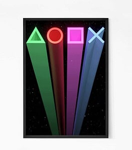 Gaming Console Symbols Wall Art