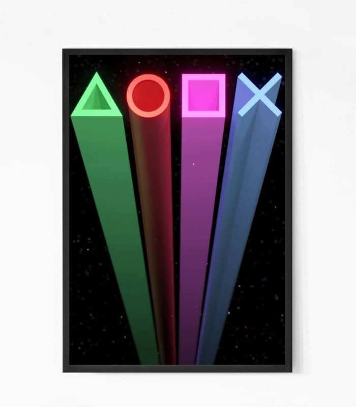 Gaming Console Symbols Wall Art