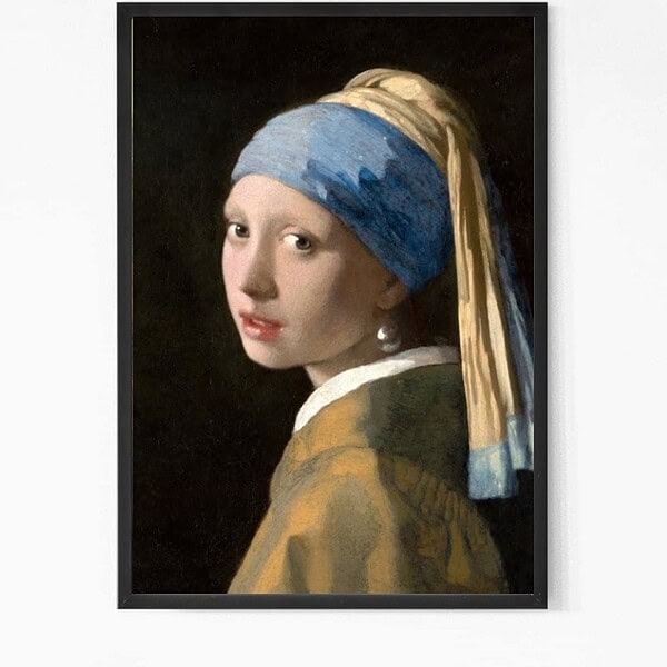 Girl with a Pearl Earring Painting Wall Art