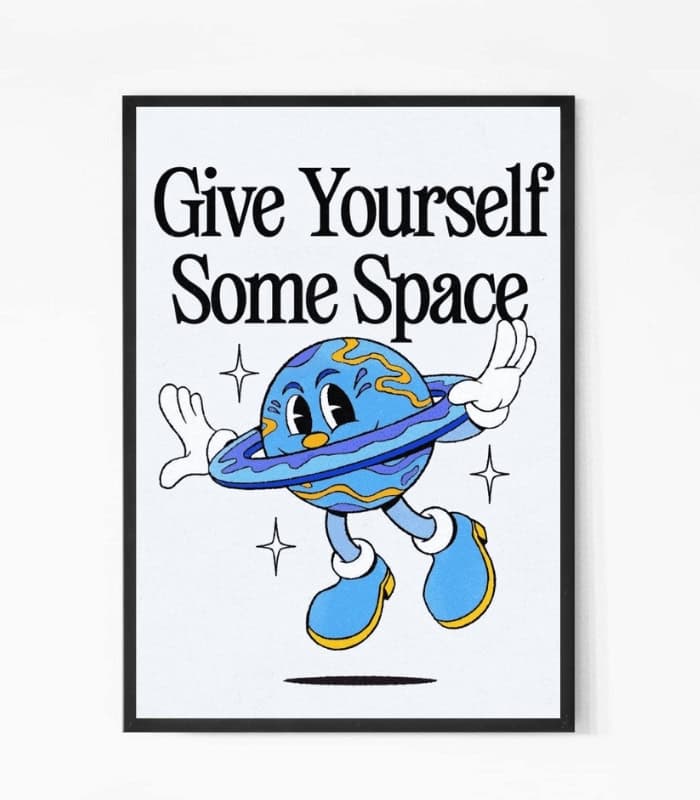 Give Some Space Quote Wall Art