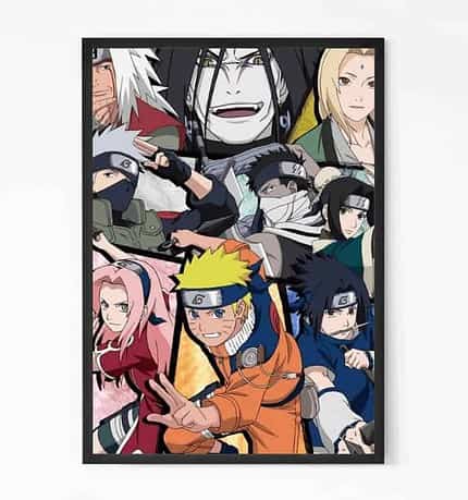 Heroic Naruto Collage Wall Art
