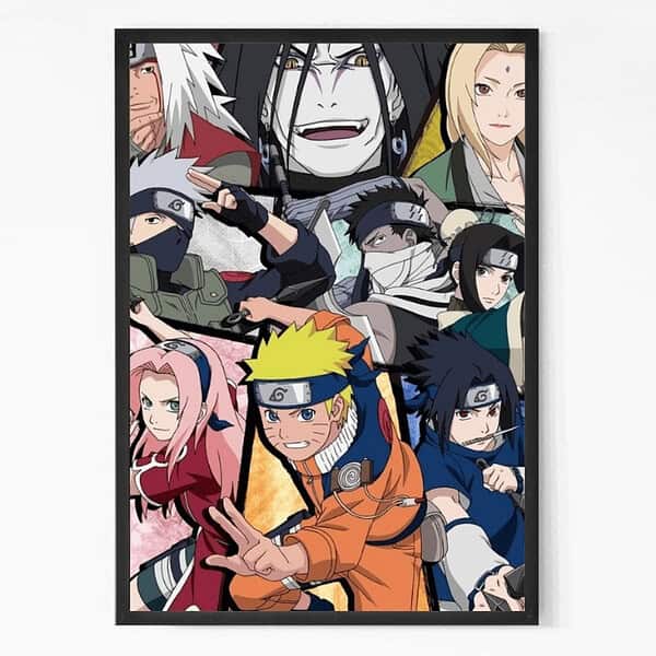 Heroic Naruto Collage Wall Art