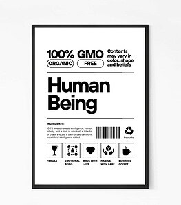 Human Being Profile Wall Art