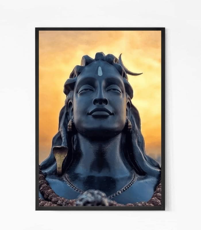Isha Adiyogi Shiva Linga Wall Art