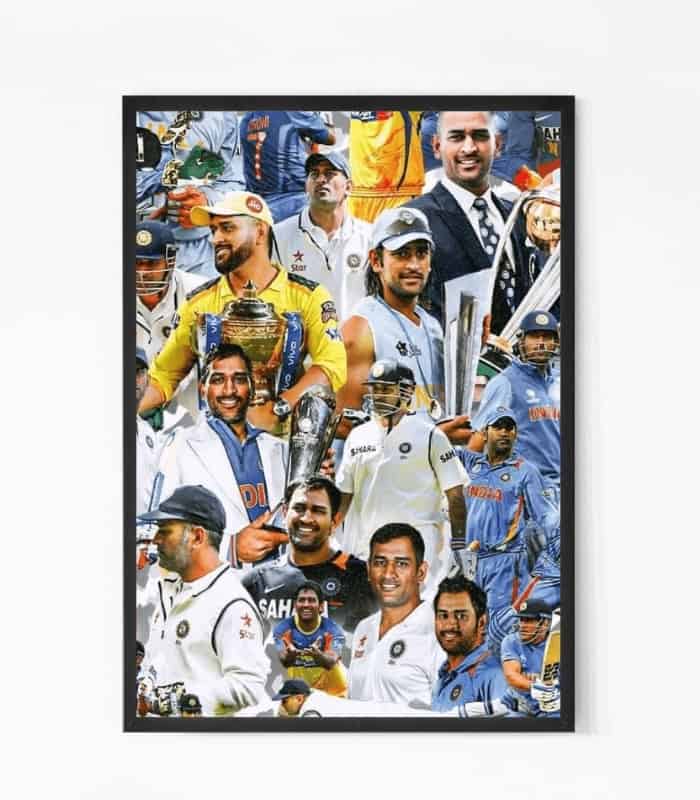 MS Dhoni Celebration Wall Art