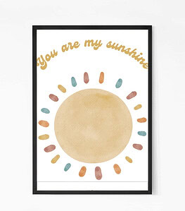 Sunshine Wall Art For Kids Room