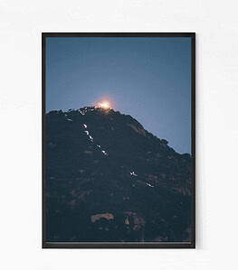 Thiruvannamalai Arunachala Temple Light Wall Art