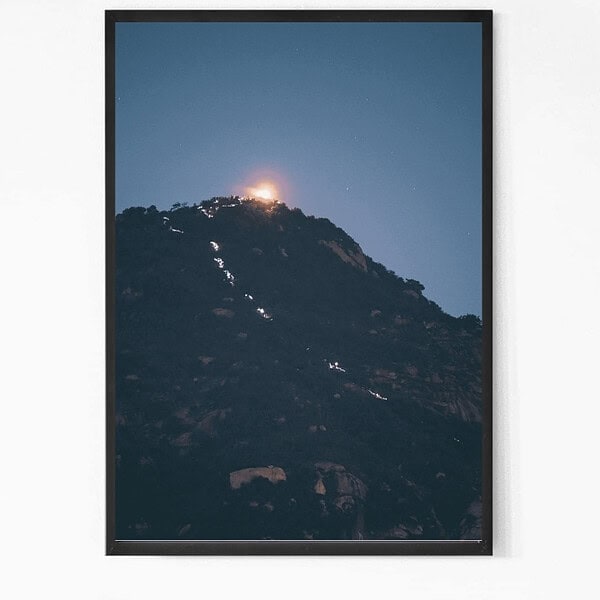 Thiruvannamalai Arunachala Temple Light Wall Art