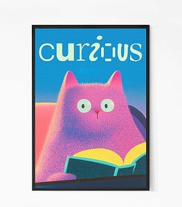 Buy Curious Cat Wall Art