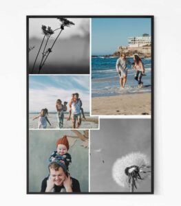 Family Vacation Collage Photo Frame