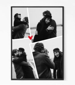 Black and White Love Portrait Frame