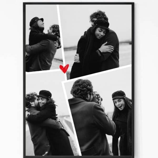 Black and White Love Portrait Frame