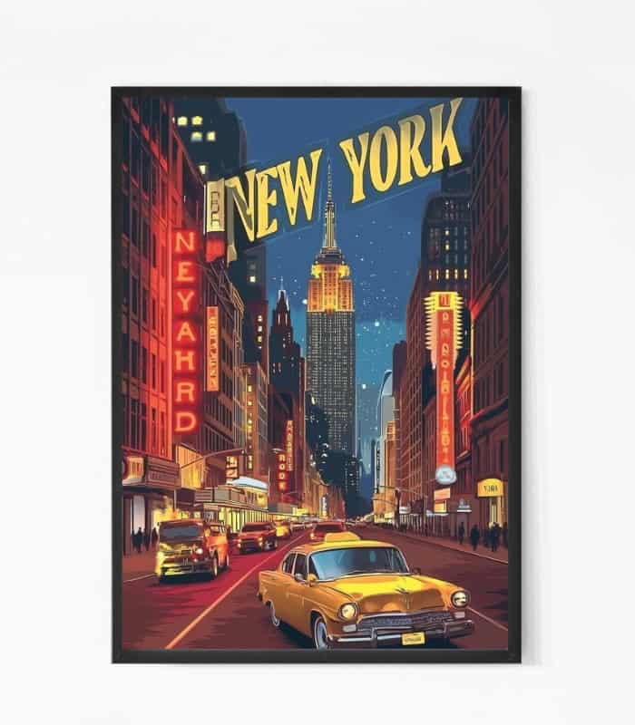 Buy Classic New York Night Wall Art
