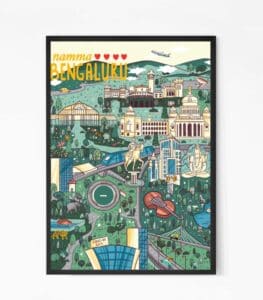 Buy Namma Bengaluru Map Wall Art