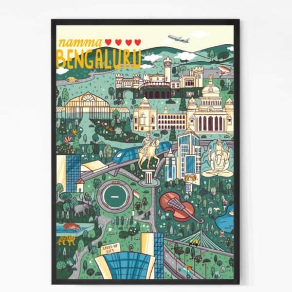 Buy Namma Bengaluru Map Wall Art