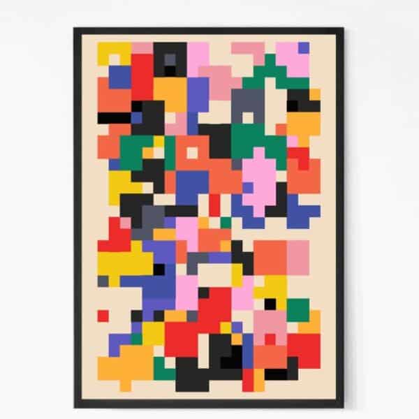 Buy Pixel Colors Wall Art