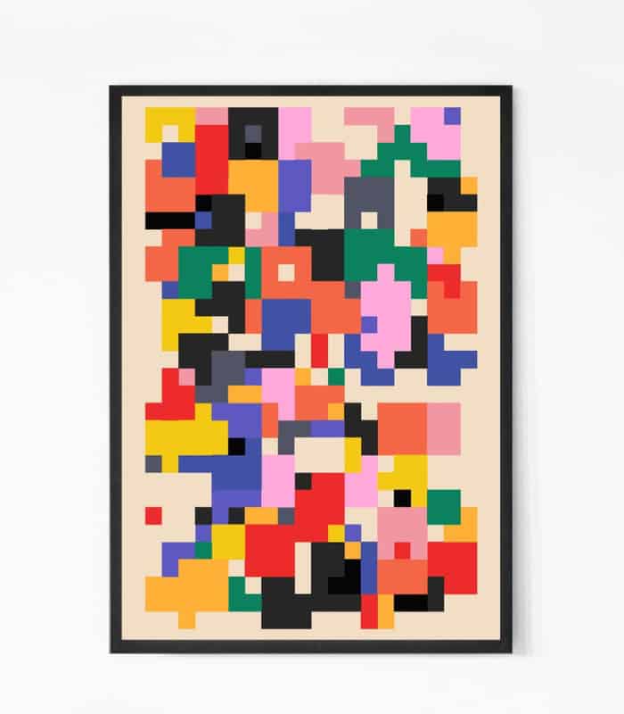 Buy Pixel Colors Wall Art