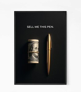 Sell Me This Pen Quote Wall Art