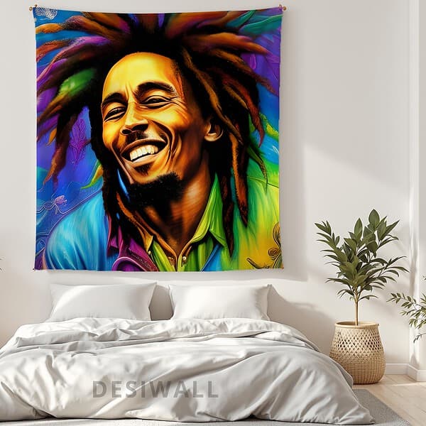Bob Marley Tapestry Wall Art