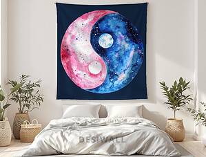 Buy Yin and Yang Tapestry Wall Art