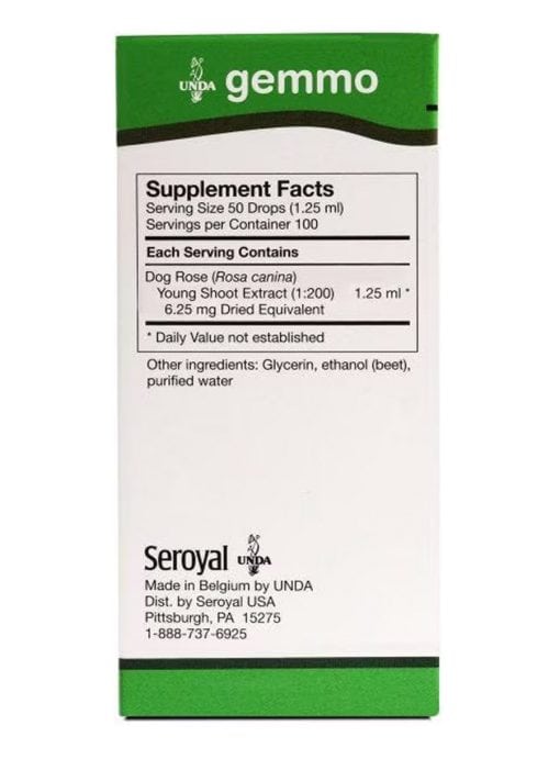 UNDA Dog Rose Gemmo - A Gemmotherapy extract of Dog Rose (Rosa canina) young shoots for homeopathic support.