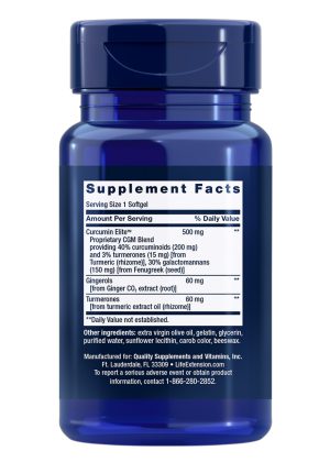 Advanced Curcumin Elite™ Turmeric Extract, Ginger & Turmerones Inflammation health support, heart & immune support