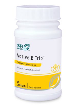SFI Health Active B Trio - Bioactive B6, Folate (Metafolin), and B12 for methylation support.