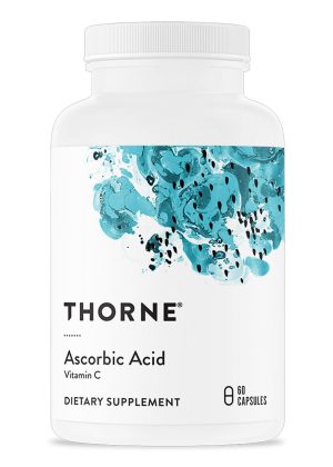 Thorne Ascorbic Acid - High-potency vitamin C supplement for immune, skin, and antioxidant support.