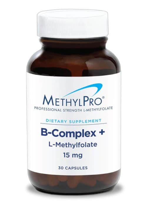 MethylPro B-Complex - A high-potency B-vitamin formula with 15mg of active L-Methylfolate.
