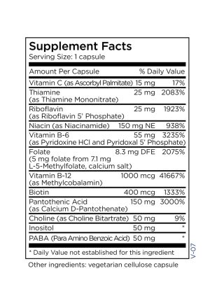 MethylPro B-Complex - A comprehensive B-vitamin formula with 5mg of active L-Methylfolate for energy and mood.