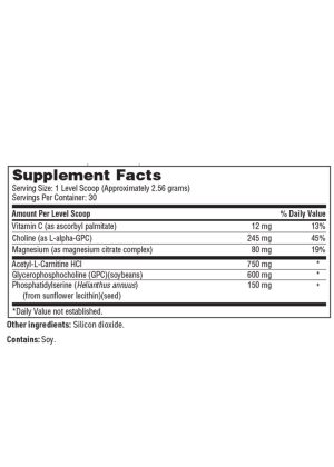 Brain Vibrance Supreme - A powder blend with Phosphatidylserine and Acetyl-L-Carnitine for cognitive support.