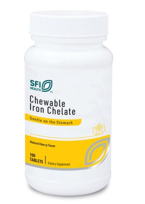 Chewable Iron Chelate - 30 mg of Ferrochel® chelated iron in a gentle, non-constipating formula.